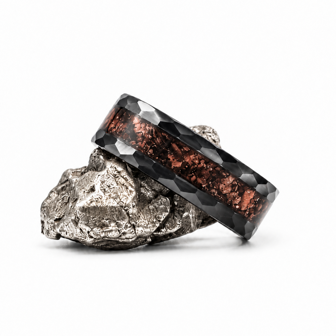The Bloodstone - Red Jasper & Chromanite Sand Inlay