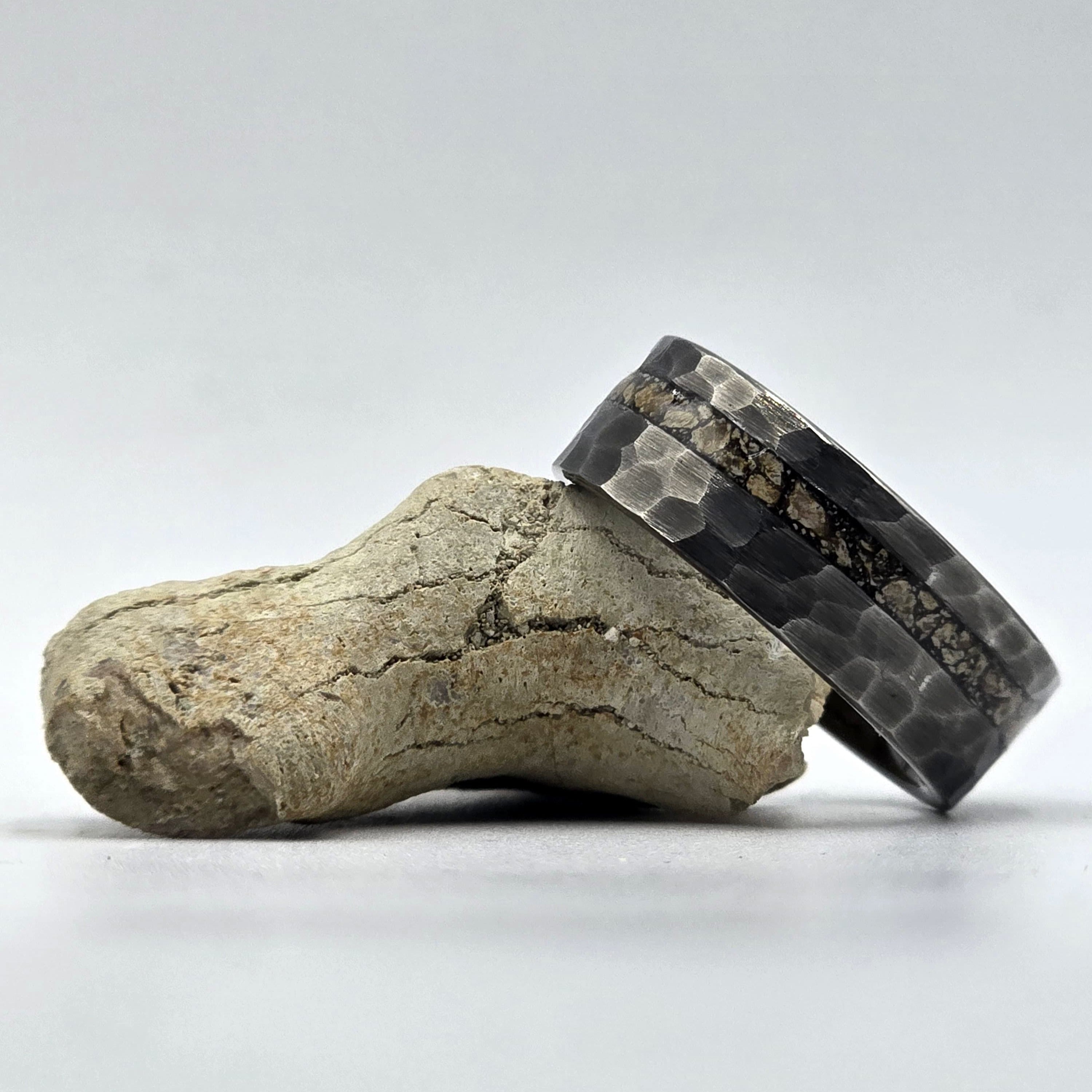 Jaws - Megalodon Tooth set in Dim Grey