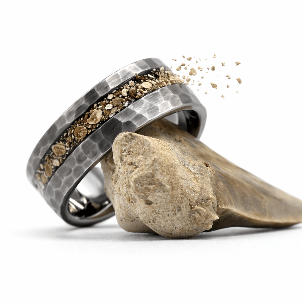 Jaws - Megalodon Tooth set in Dim Grey