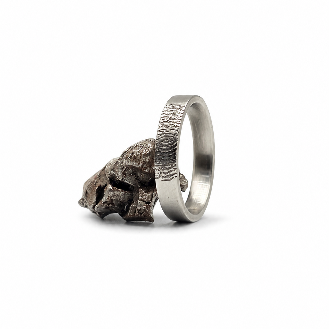 The Slim Print - Deep etched Fingerprint ring