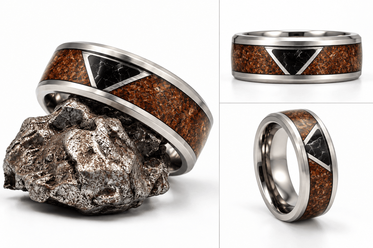 The Black Friday - Petrified wood & Shungite stone