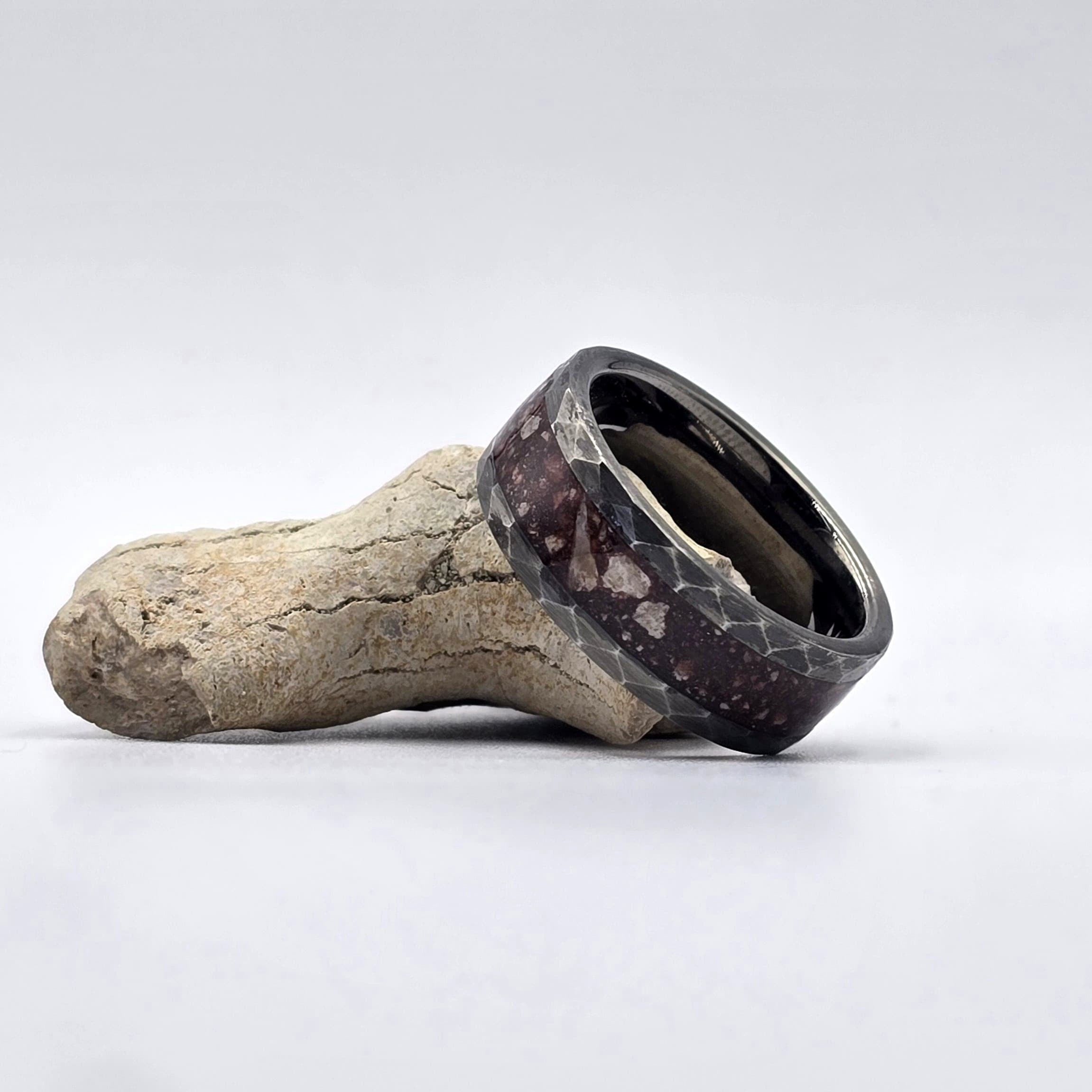 The Blood jaw - Megalodon Tooth set in Auburn Resin