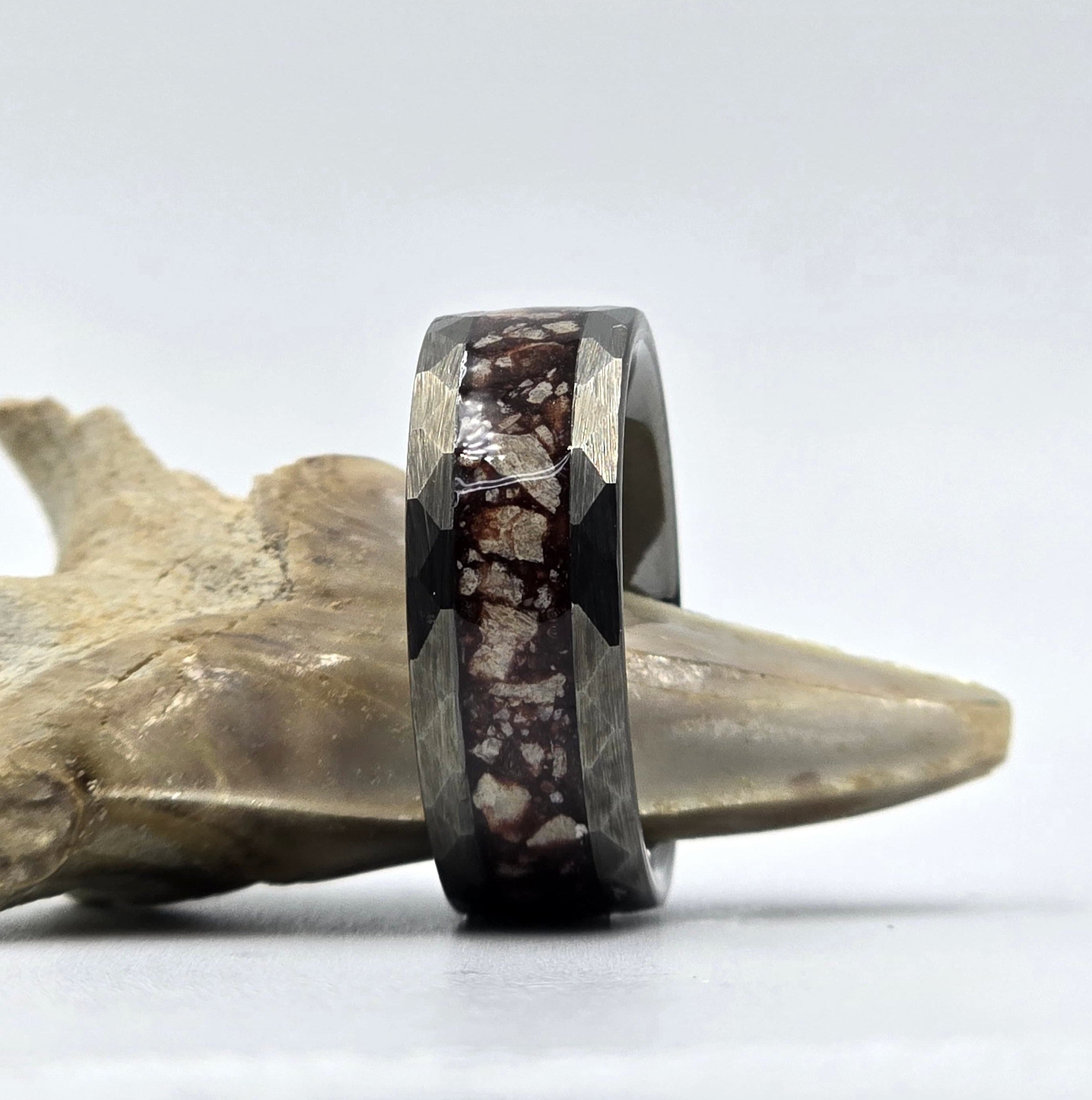 The Blood jaw - Megalodon Tooth set in Auburn Resin