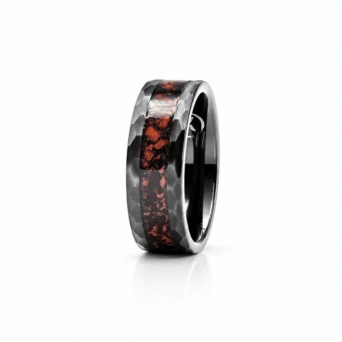 The Bloodstone - Red Jasper & Chromanite Sand Inlay