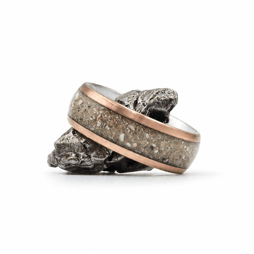 The Forever Paw - Your Pets Ash Inlay ring