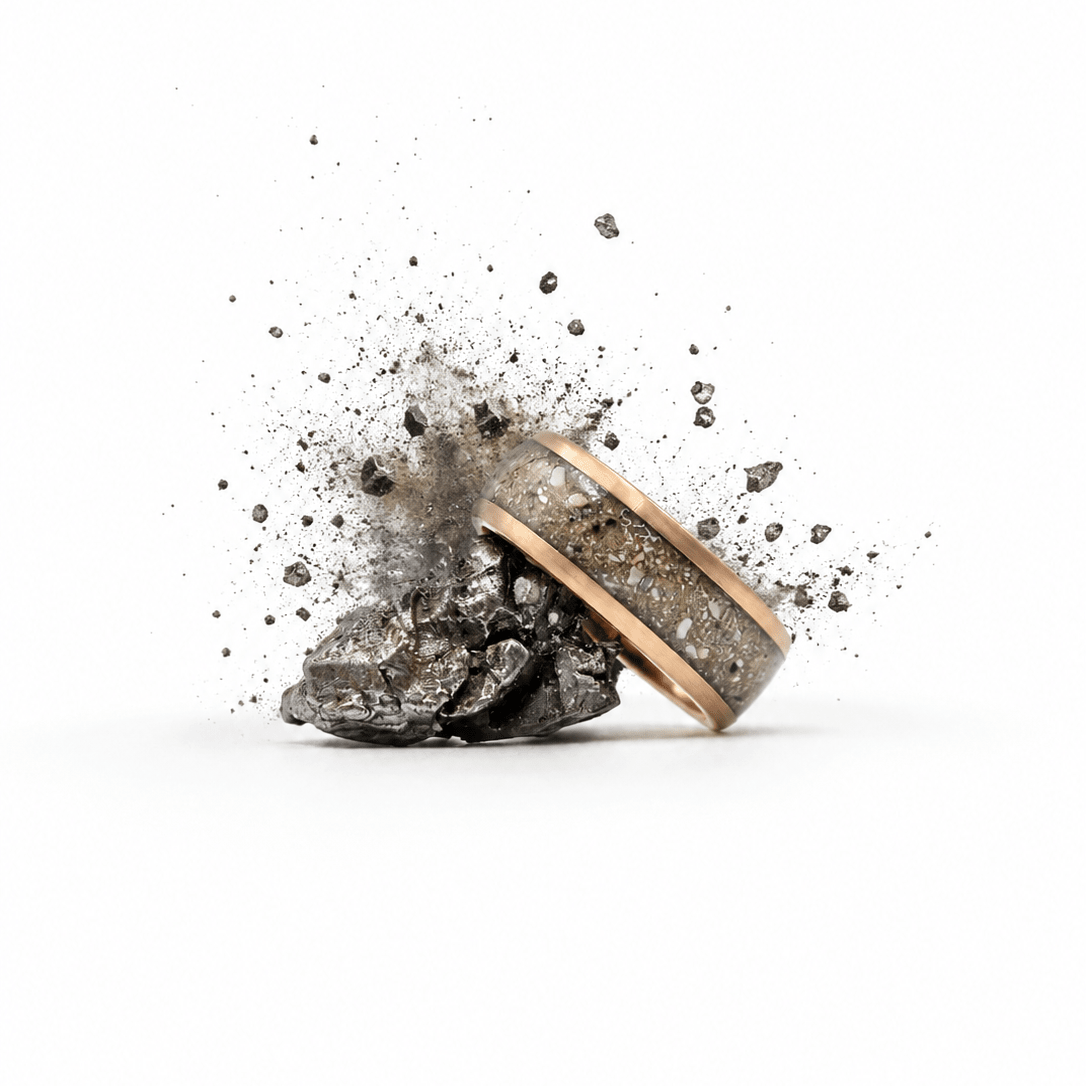 The Forever Paw - Your Pets Ash Inlay ring