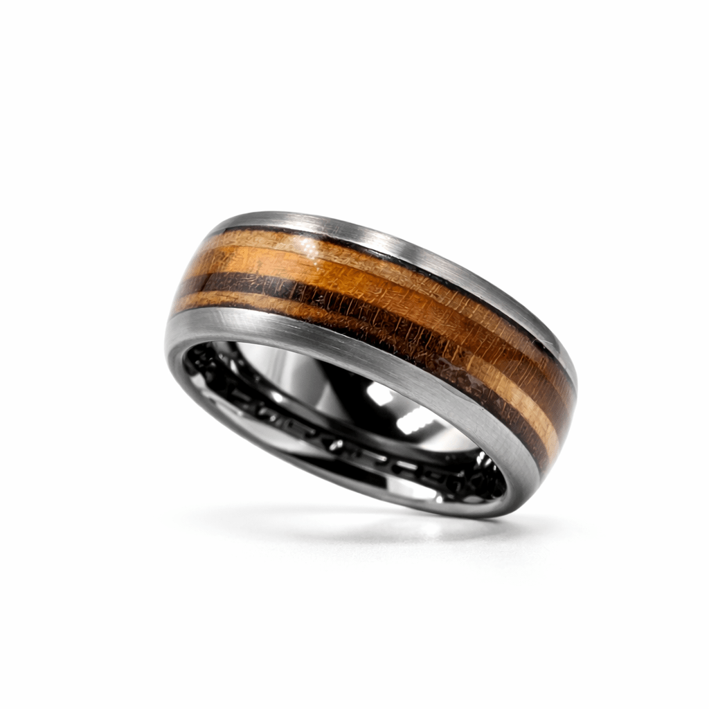 The Kickflip - Skateboard Wood Ring