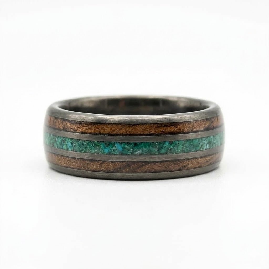 The Mamoa - Malachite & Sapele wood