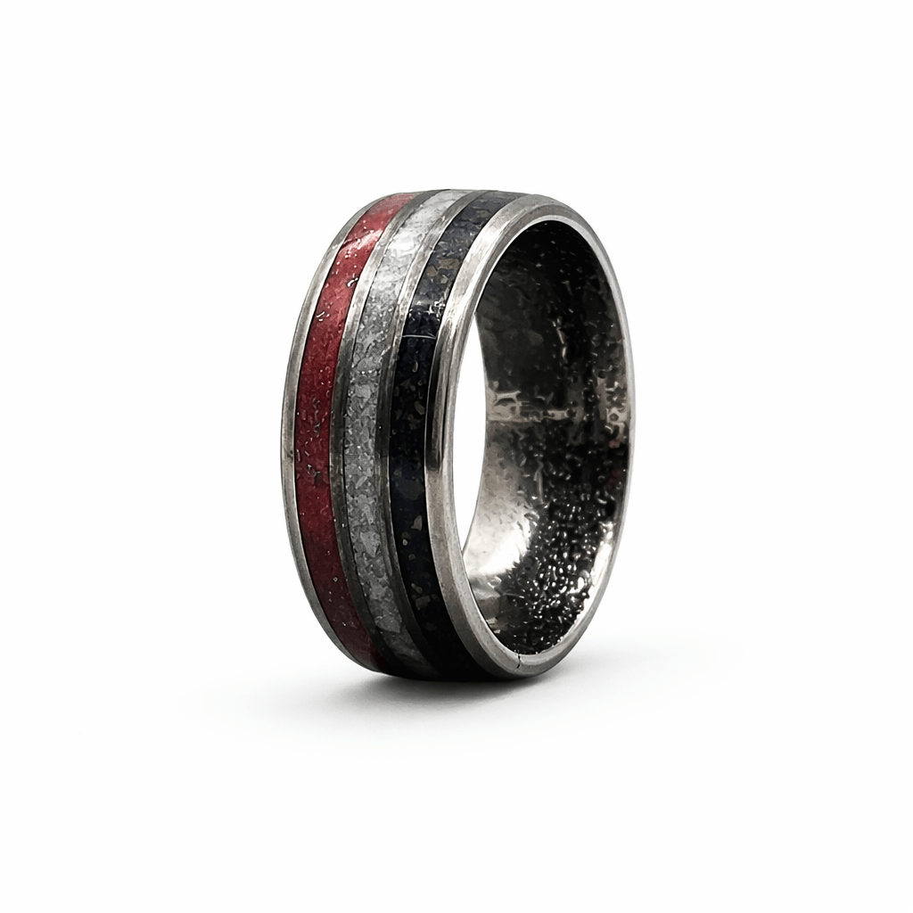 The Patriot - Meteorite, Dino Bone & Howlite