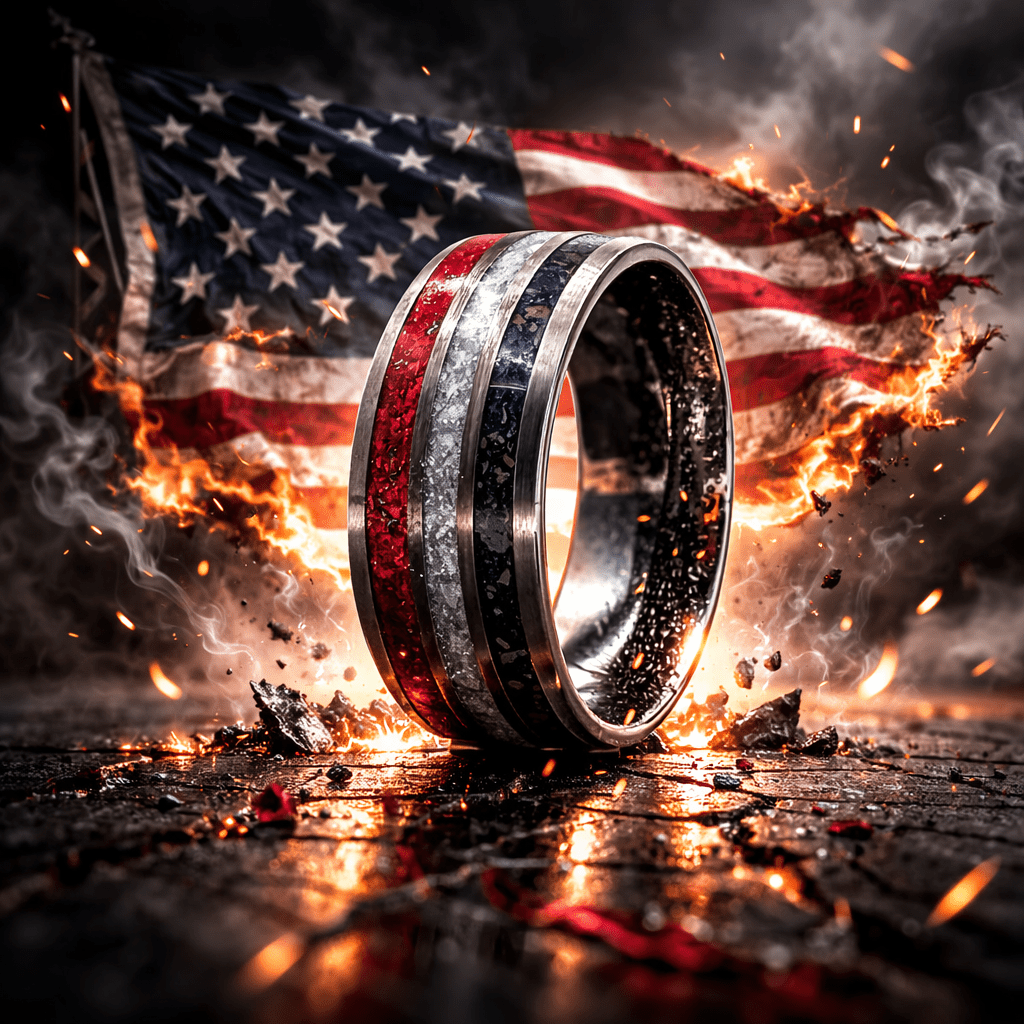 The Patriot - Meteorite, Dino Bone & Howlite