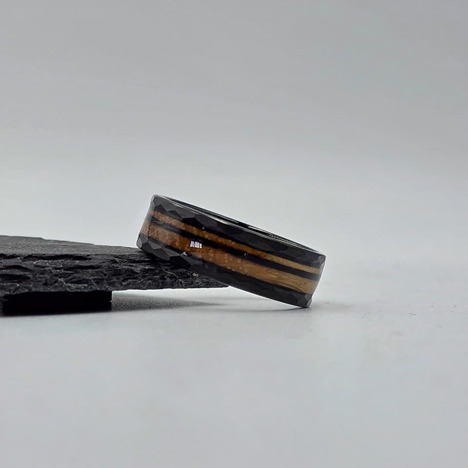 The Rapunzel - Your loved Ones Hair set in Whiskey Barrel