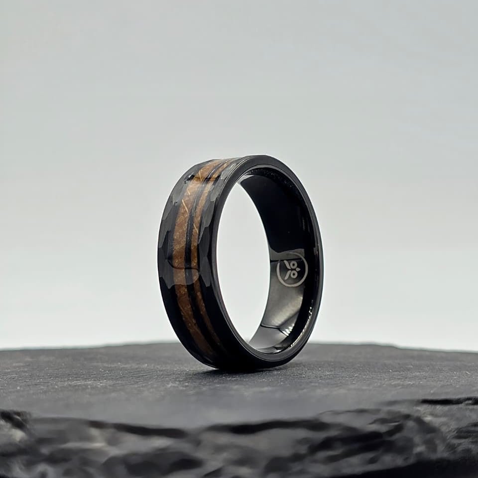 The Rapunzel - Your loved Ones Hair set in Whiskey Barrel