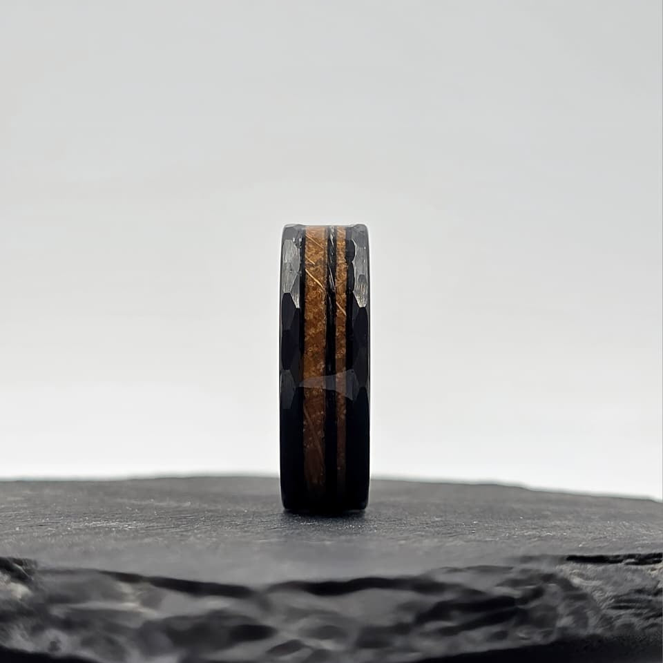 The Rapunzel - Your loved Ones Hair set in Whiskey Barrel