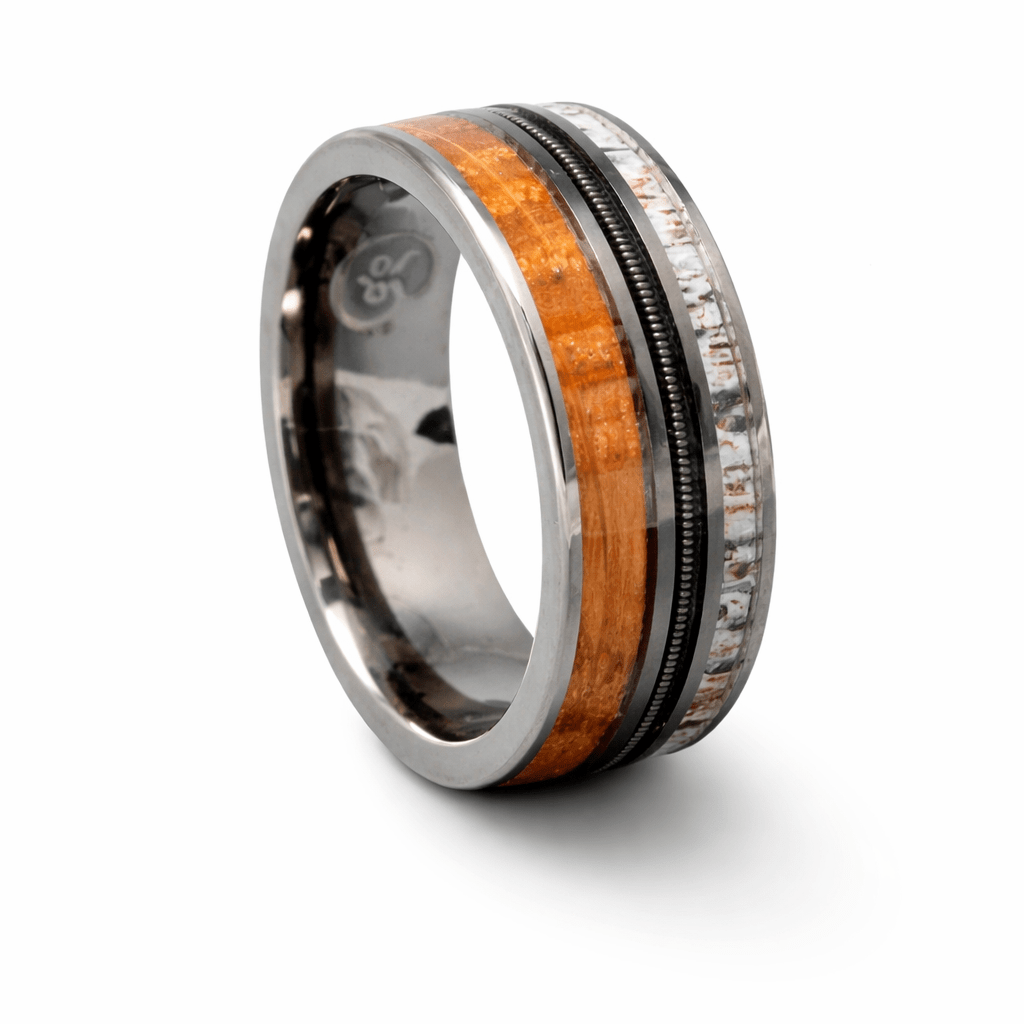 The Rockstar - Whiskey Barrel, Antler & Guitar string