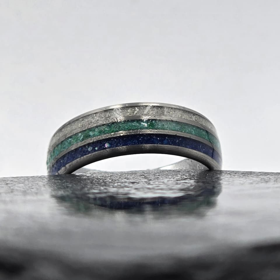 The Sidewalk Surfer - Howlite, Malachite & Abalone