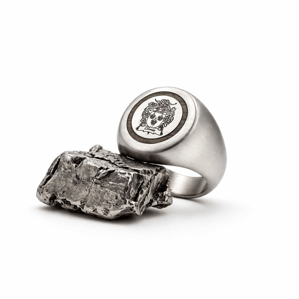 The Teak Titan - Titanium, Teak & Crest
