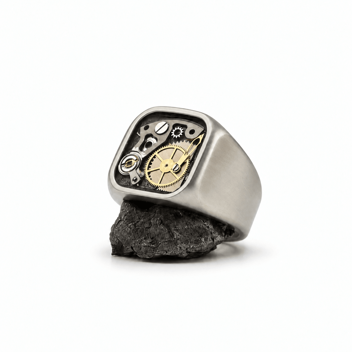 The Time Stopper - Titanium Watch-parts Ring
