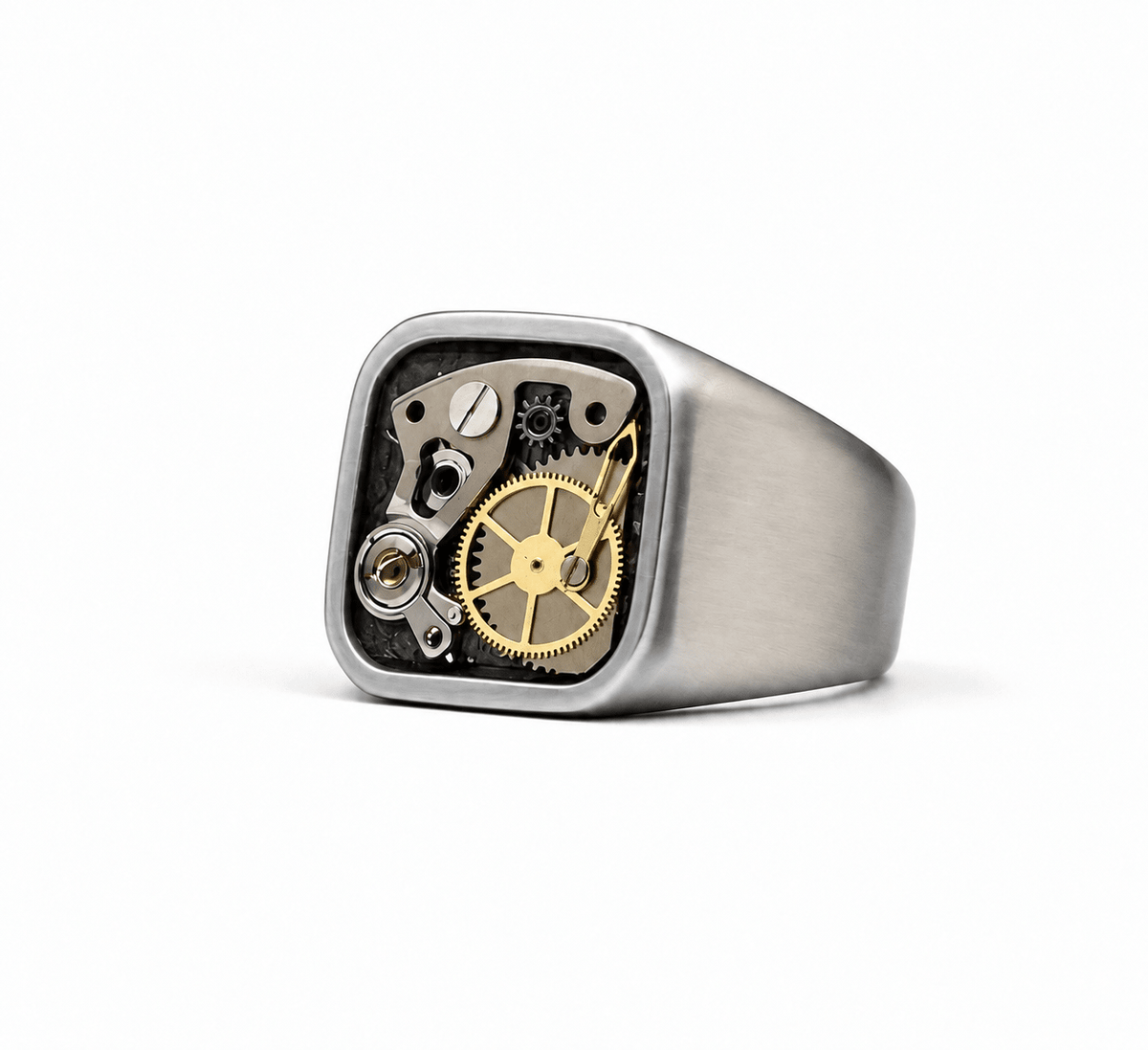 The Time Stopper - Titanium Watch-parts Ring