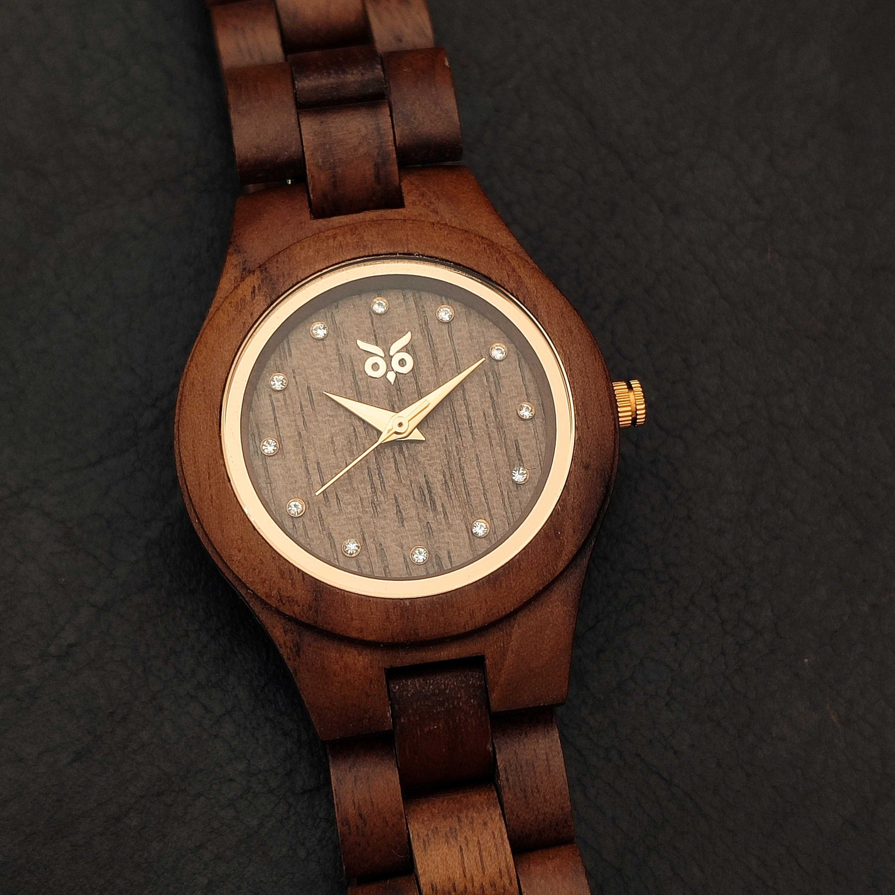 Athena - Walnut Wooden Watch