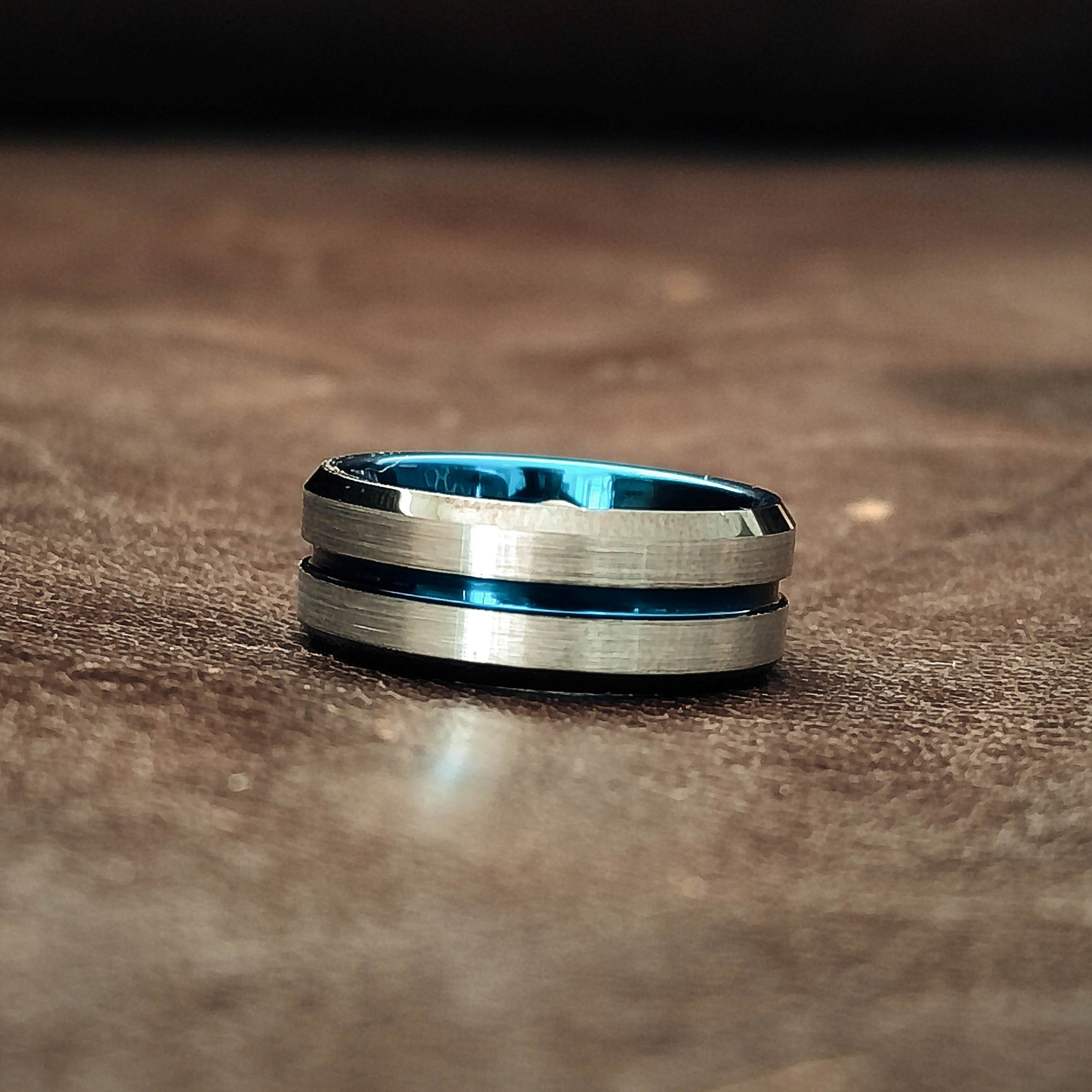 Hurricane - Brushed Men's Tungsten Ring