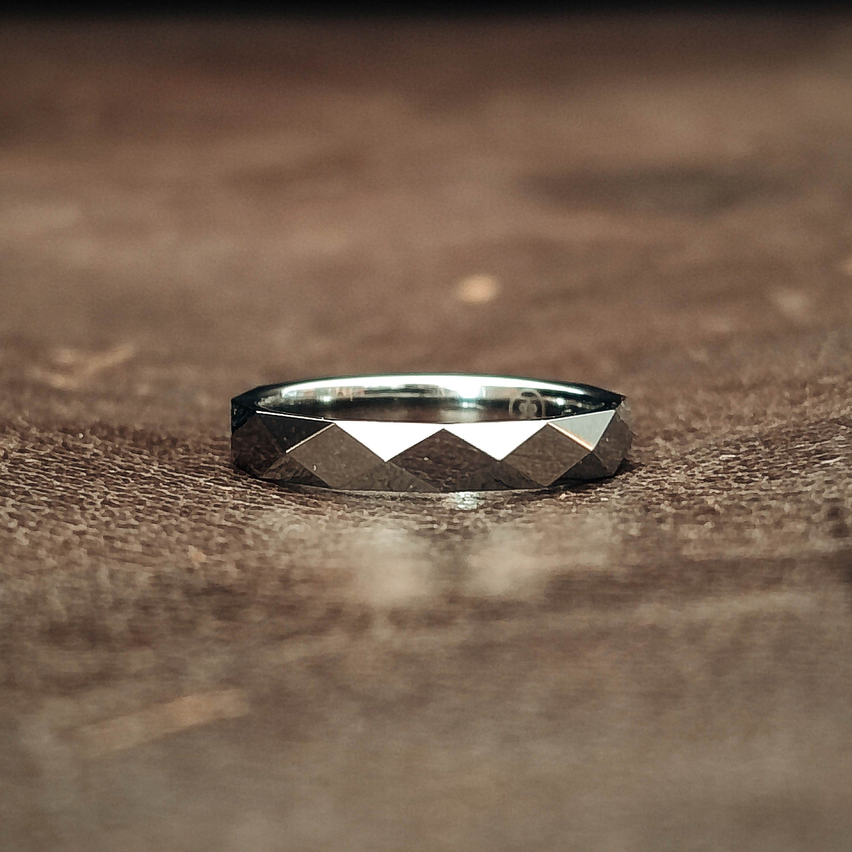 Iris - Hammered Tungsten Ring | Womens Ring