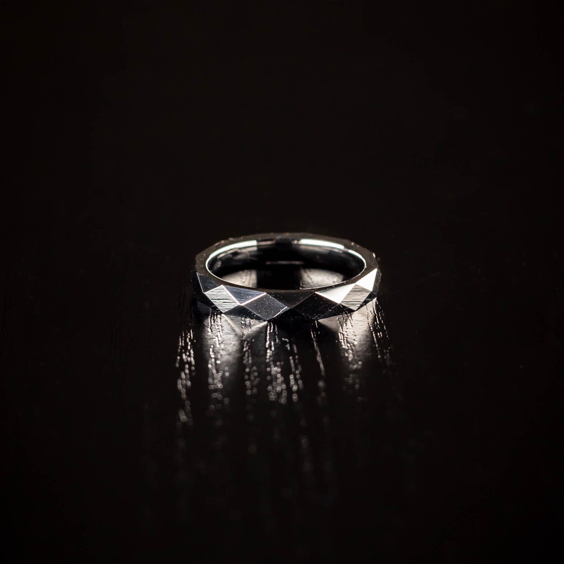 Iris - Hammered Tungsten Ring | Womens Ring