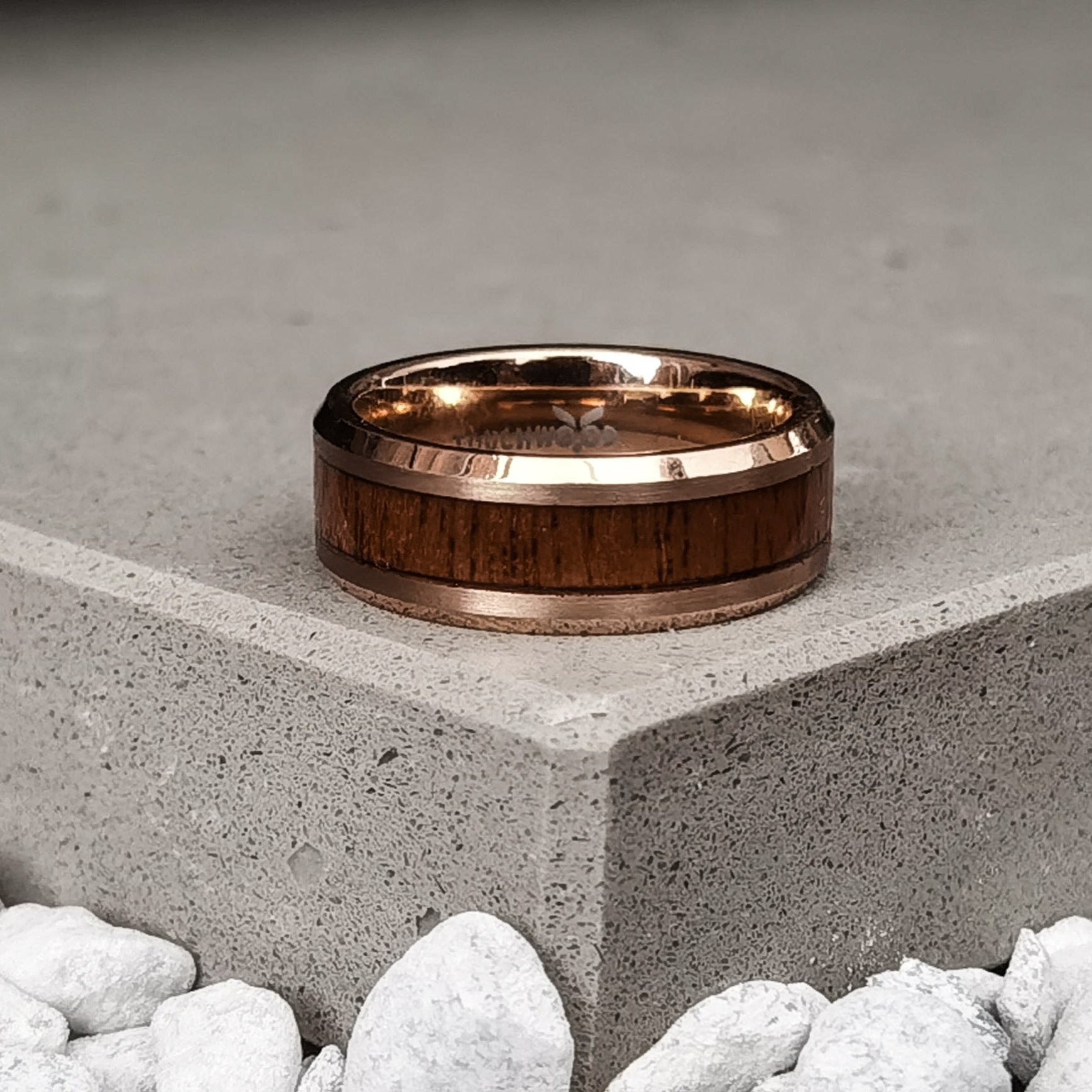 Iron Fist - Rosewood Men's Tungsten Ring