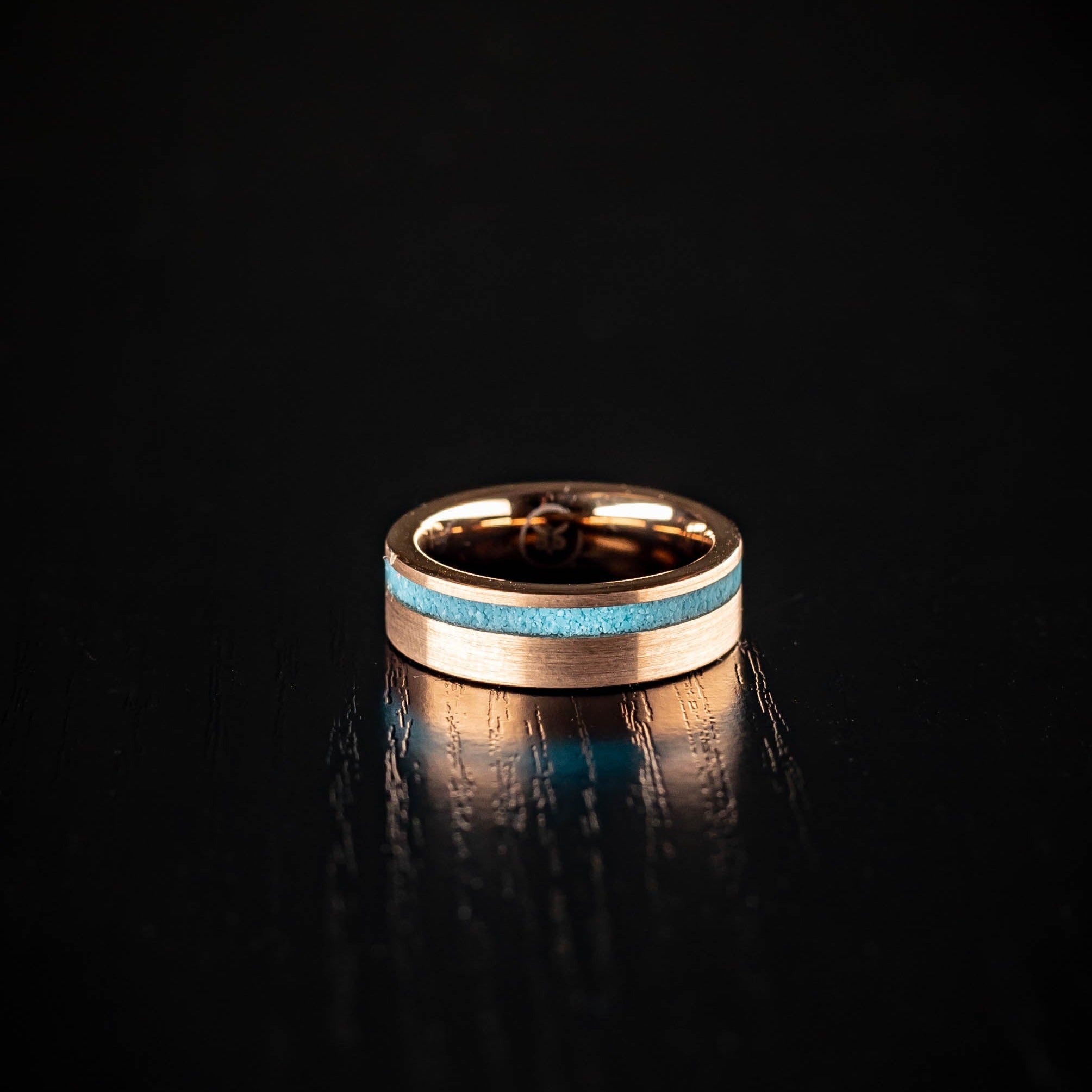 Jolt - Tungsten & Crushed Turquoise Womens Ring
