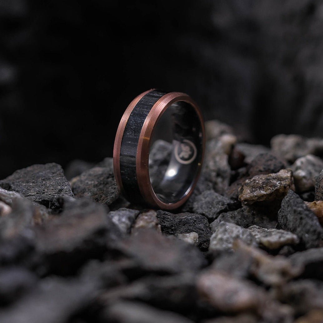 Kano - Ebony Wood Men's Tungsten Ring