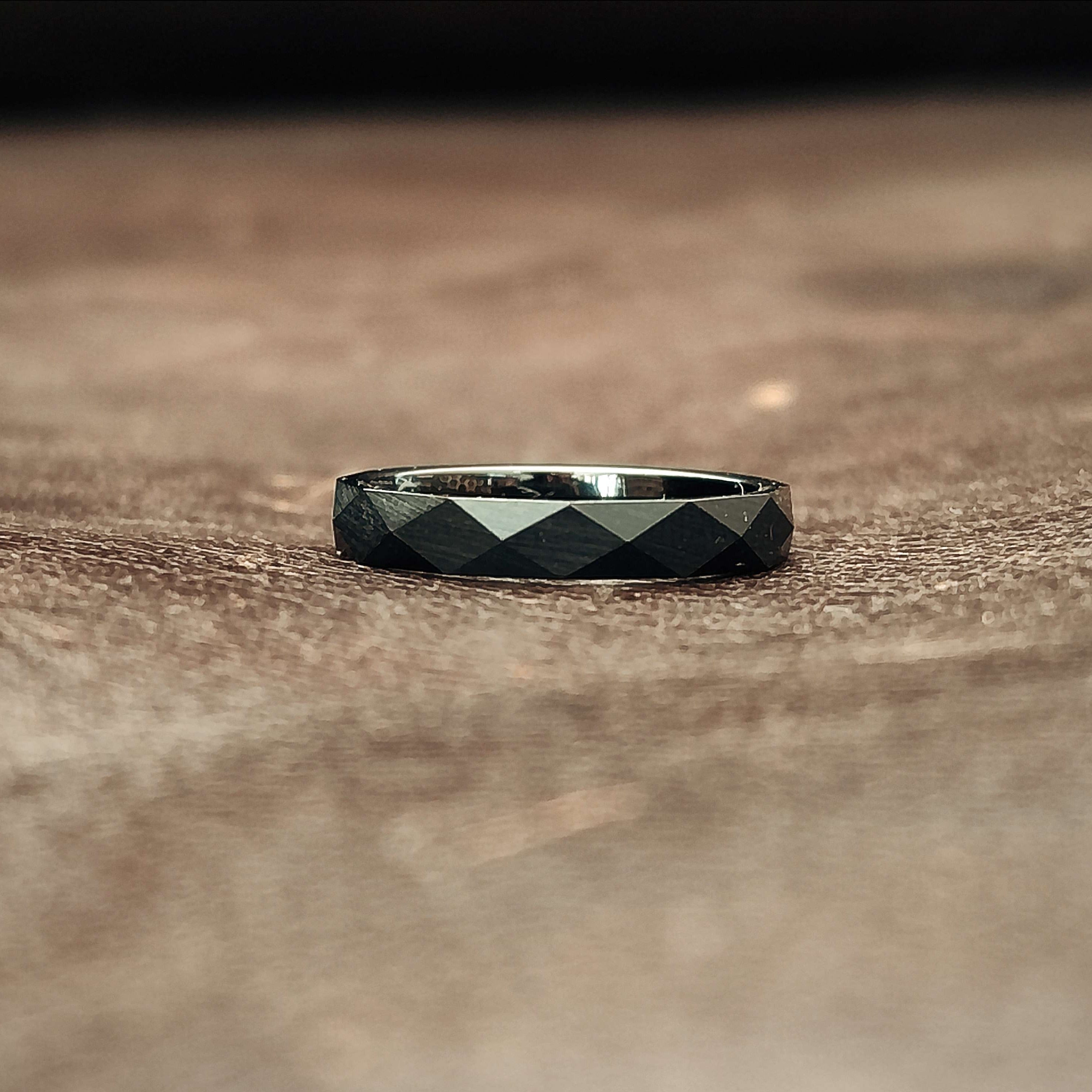 Nyx - Brushed Tungsten Ring | Womens Ring