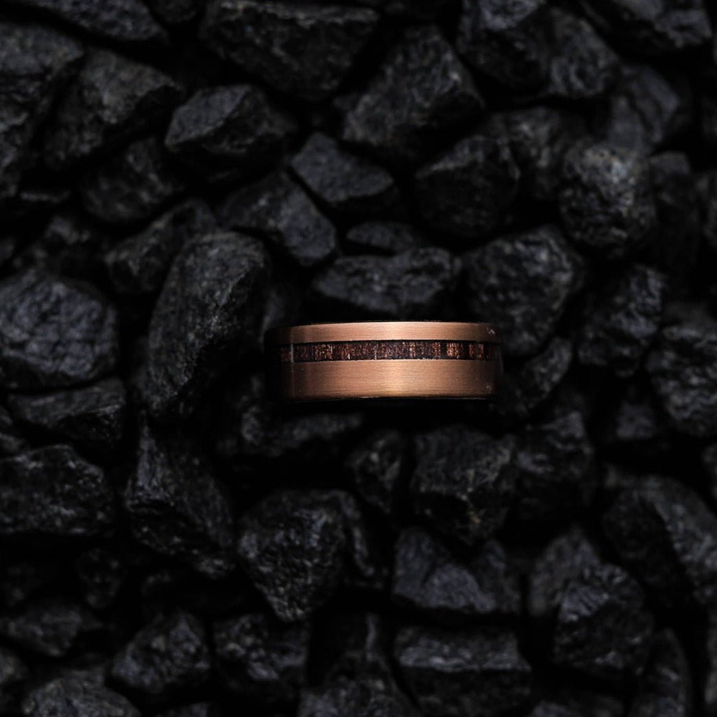 Raiden - Ebony Wood Men's Tungsten Ring