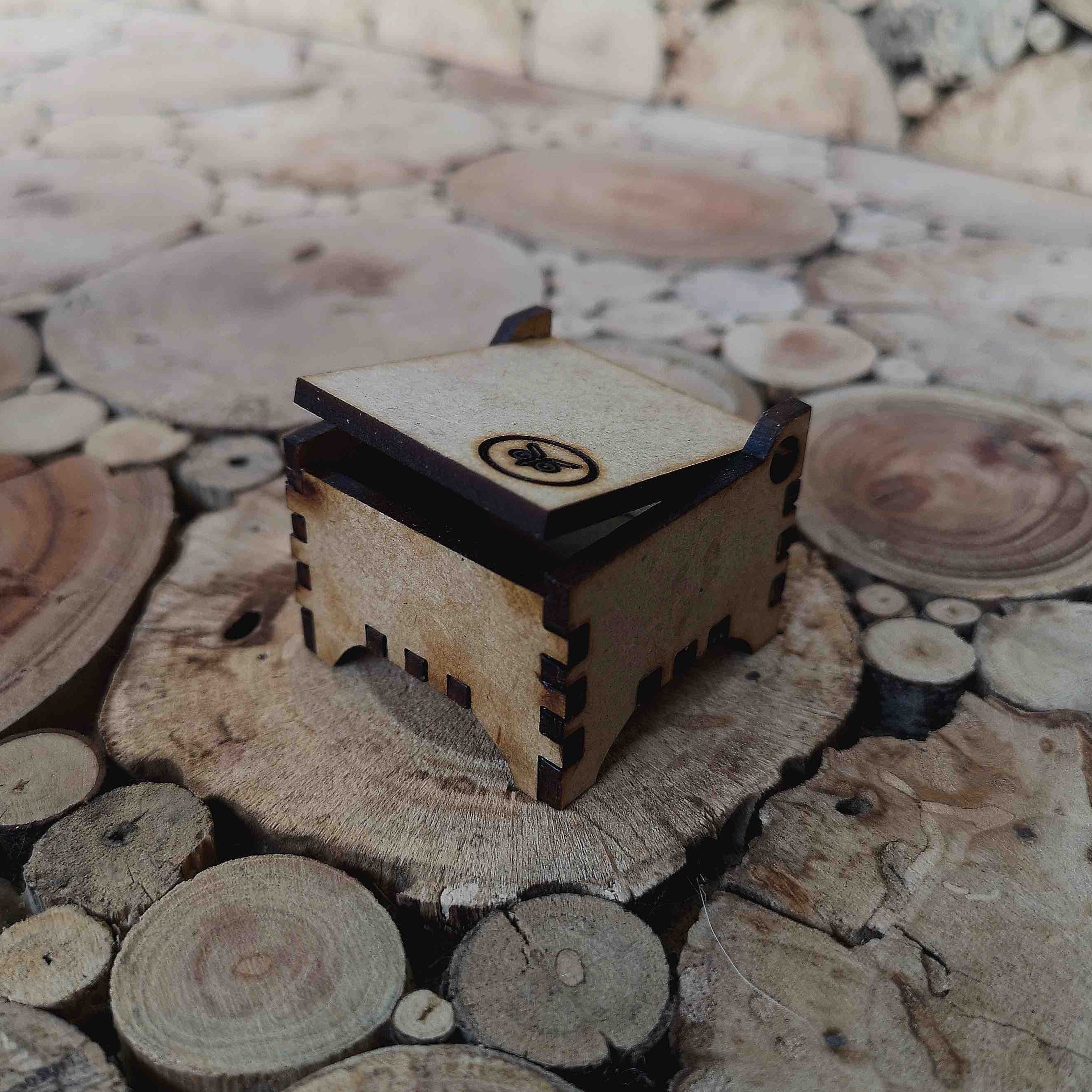 Sub Zero - Blue Resin Men's Tungsten Ring (Hammered)