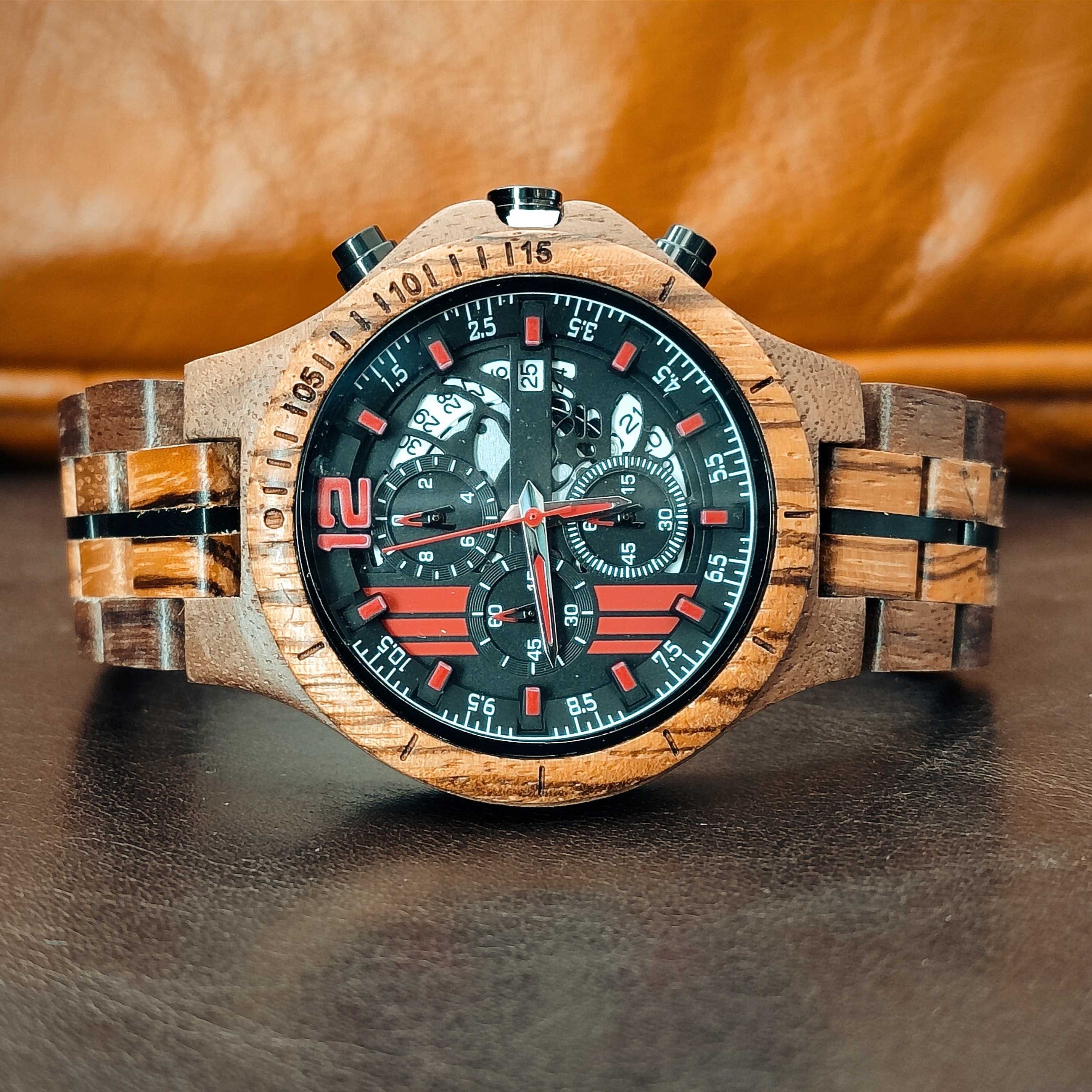 The Antman - Zebra & Walnut Wooden Watch