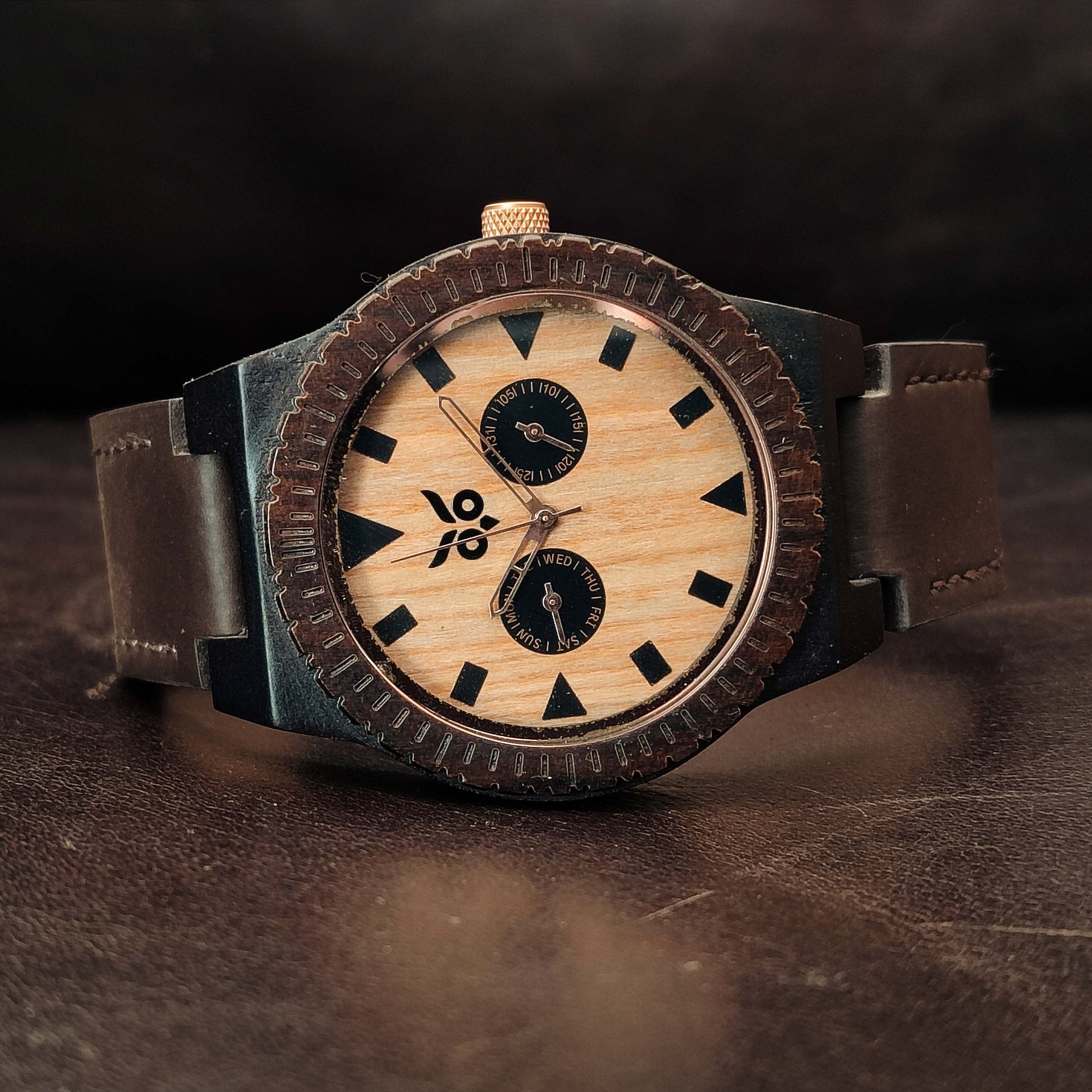 The Cyclops - Ebony Wooden Watch