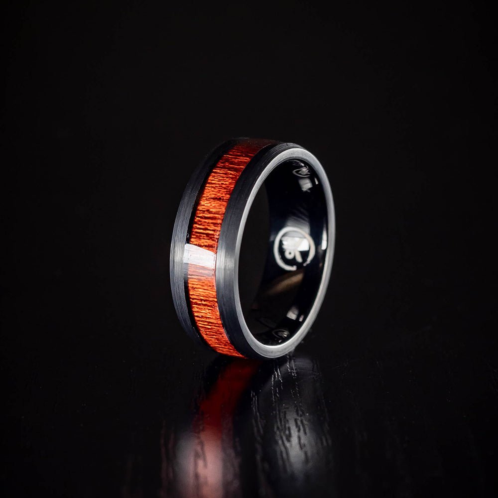 The Punisher - Rosewood Men's Tungsten Ring