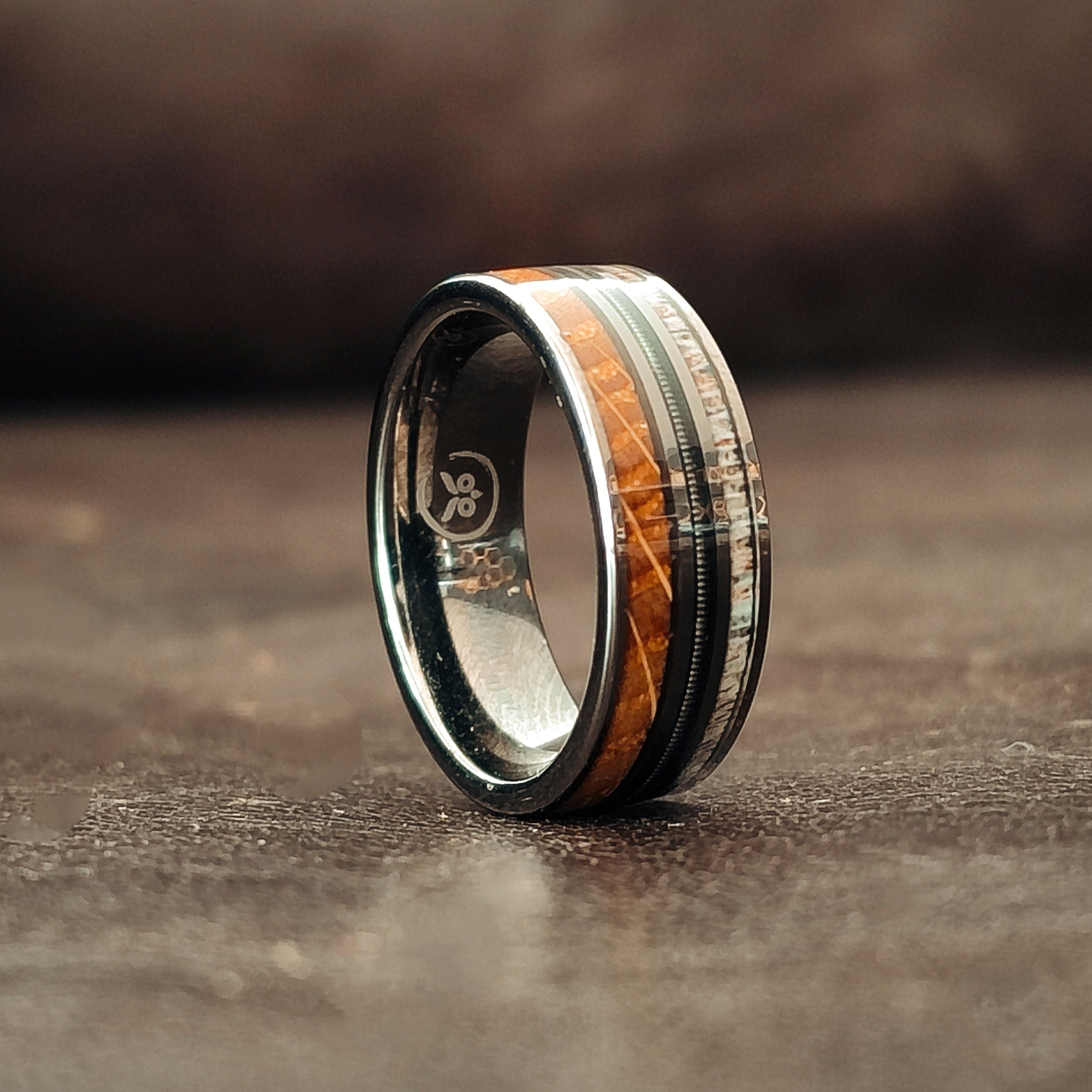 The Rockstar (NEW) - Whiskey Barrel, Antler & Guitar string