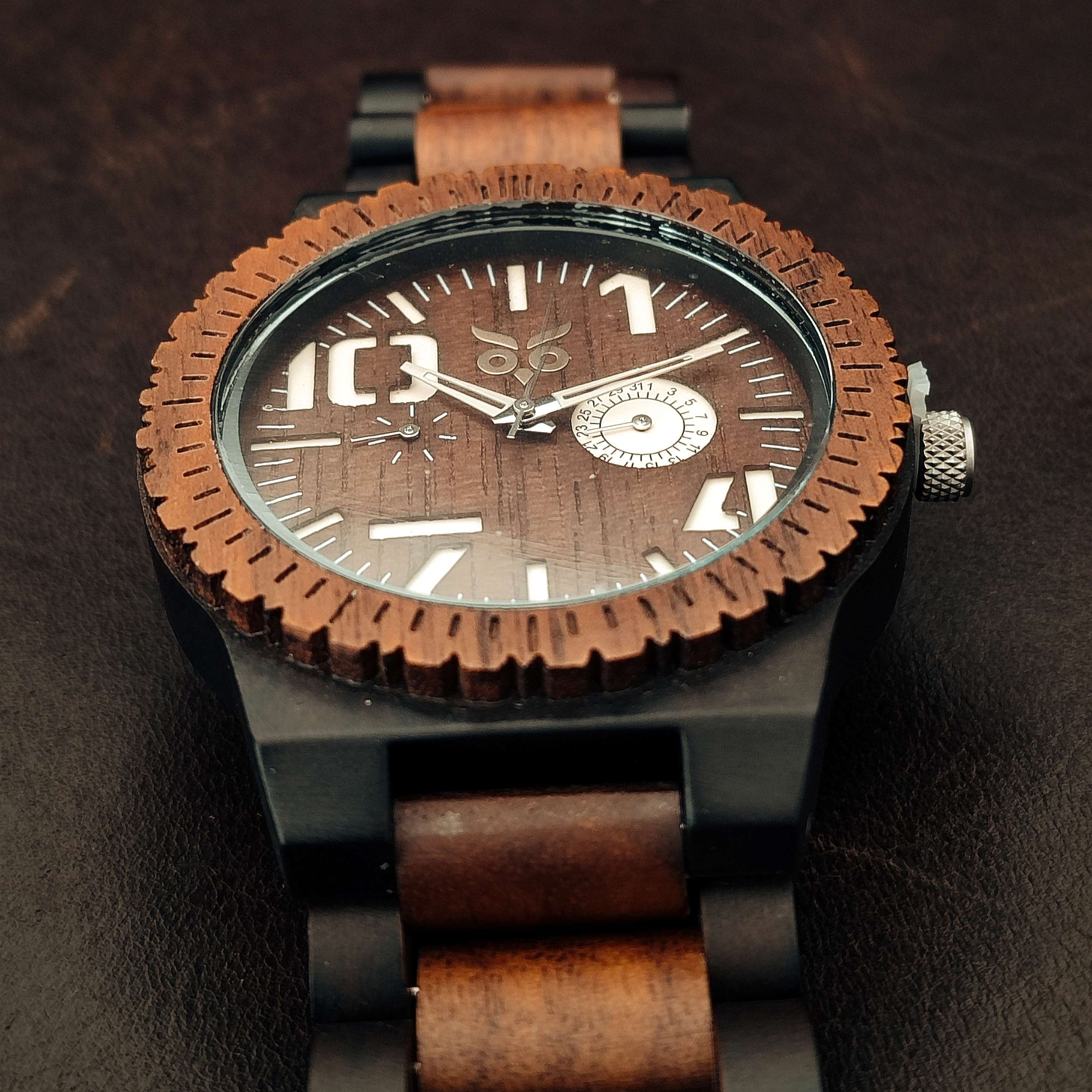 Thor - Ebony & Walnut Wooden Watch