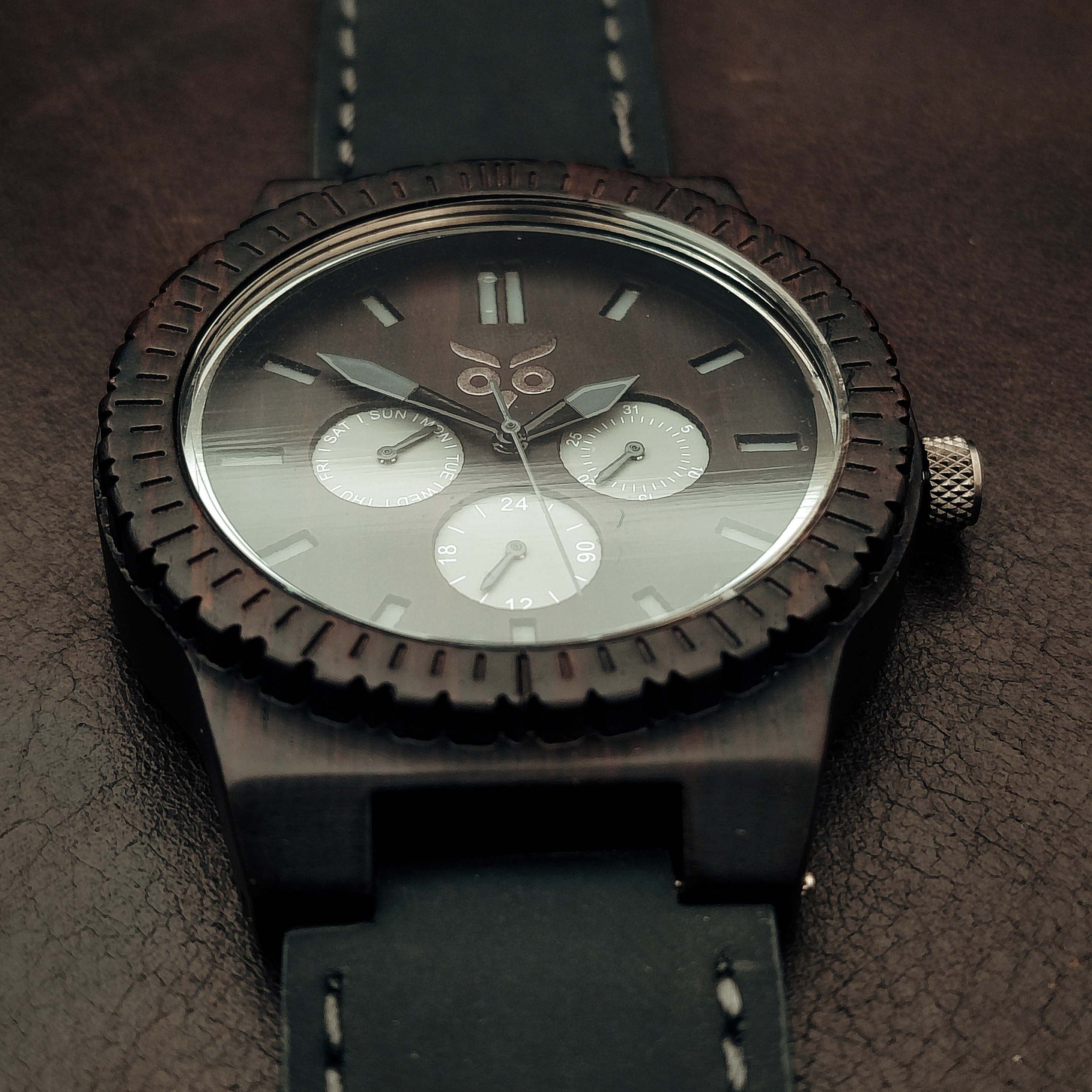 Venom - Ebony Wooden Watch