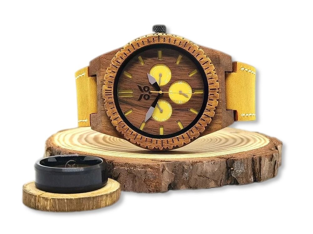 Wolverine vs Skyler - Wooden Watch & Ring Combo