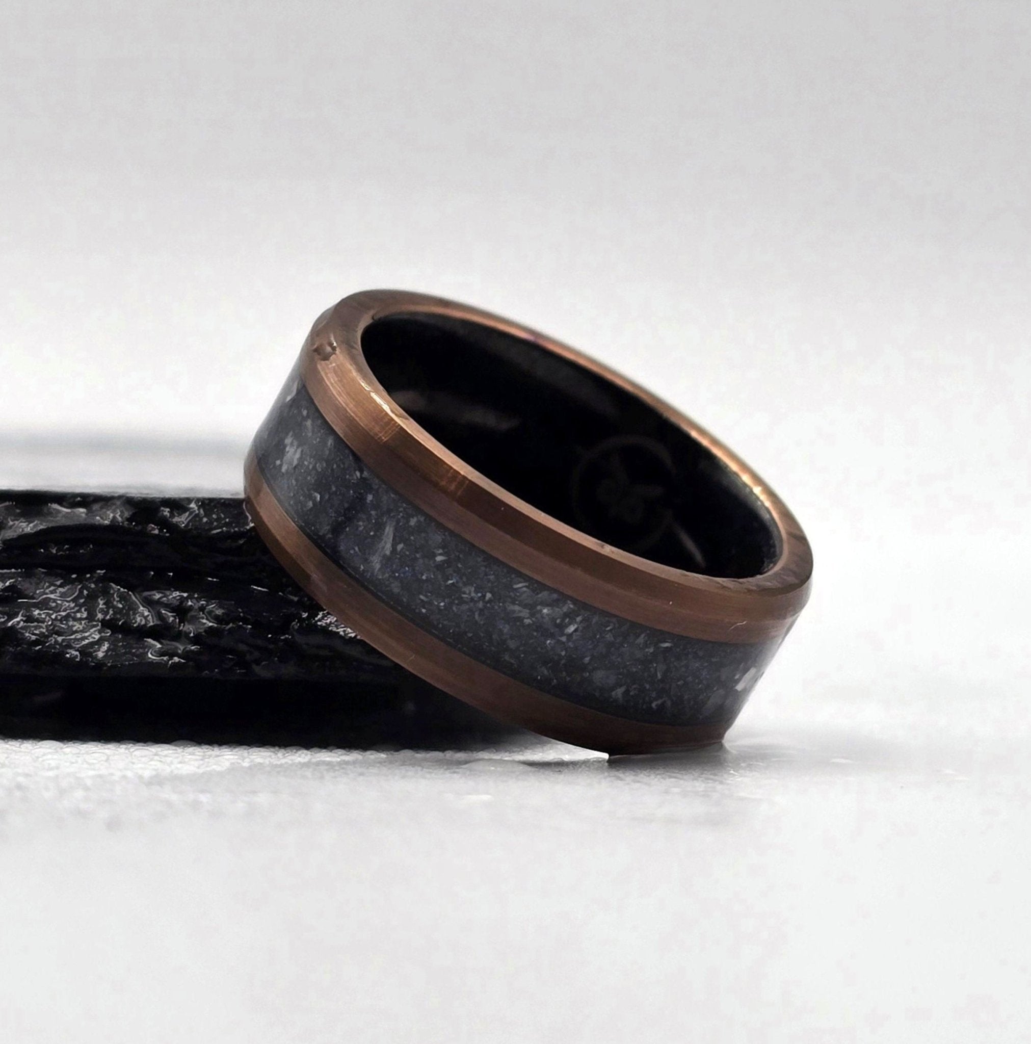 A Look at The Krypto – Steel Blue and Grey Abalone Exclusive Ring