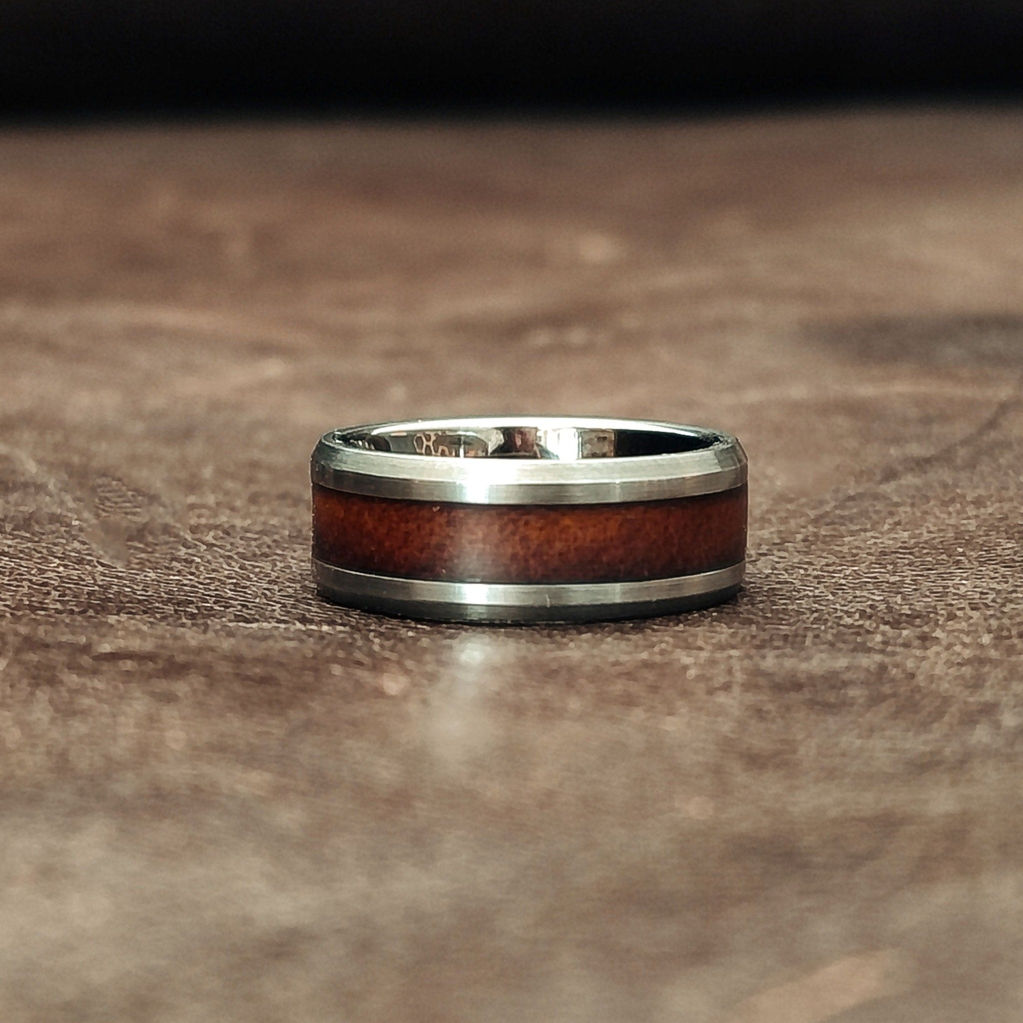 The Buffalo: A Distinctive Blend of Tungsten And Buffalo Leather in Men’s Rings - Touchwood