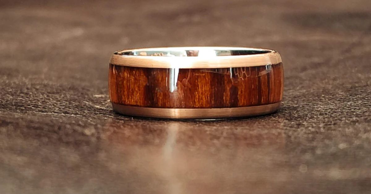 Tungsten Wedding Rings with Wood Inlays: A Touch of Nature - Touchwood