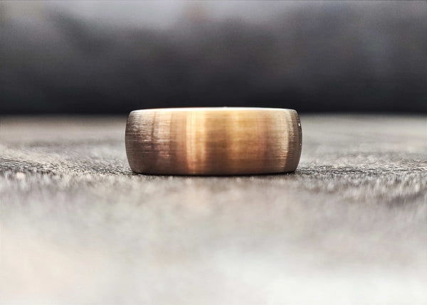 Borin - Chocolate Brown & Black Men's Tungsten Ring