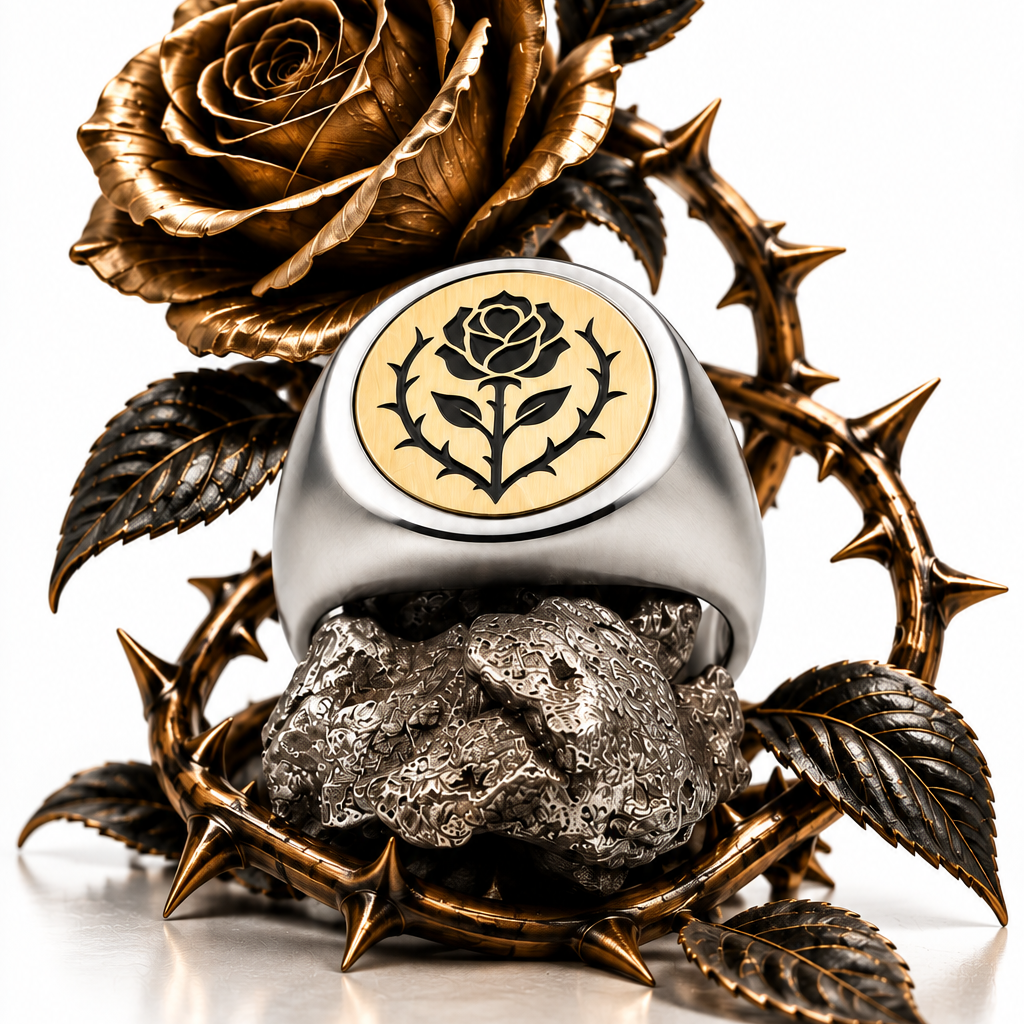 The Guns & Roses - Rose Detail ring
