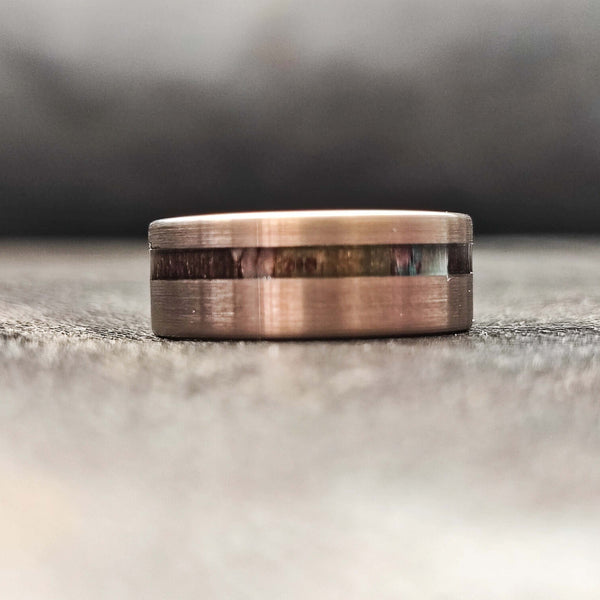 Raiden - Ebony Wood Men's Tungsten Ring