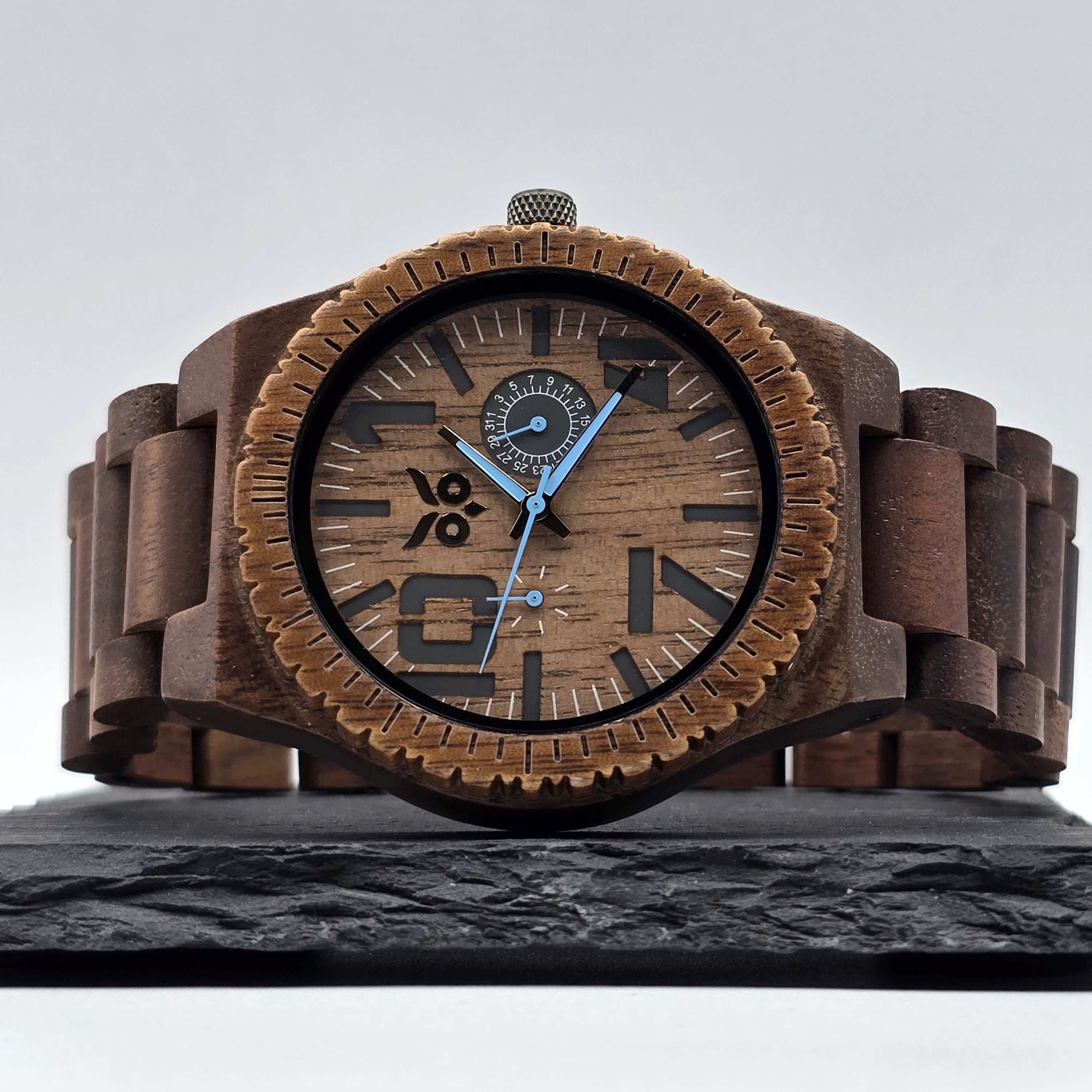 Sub Zero - Walnut Wooden Watch