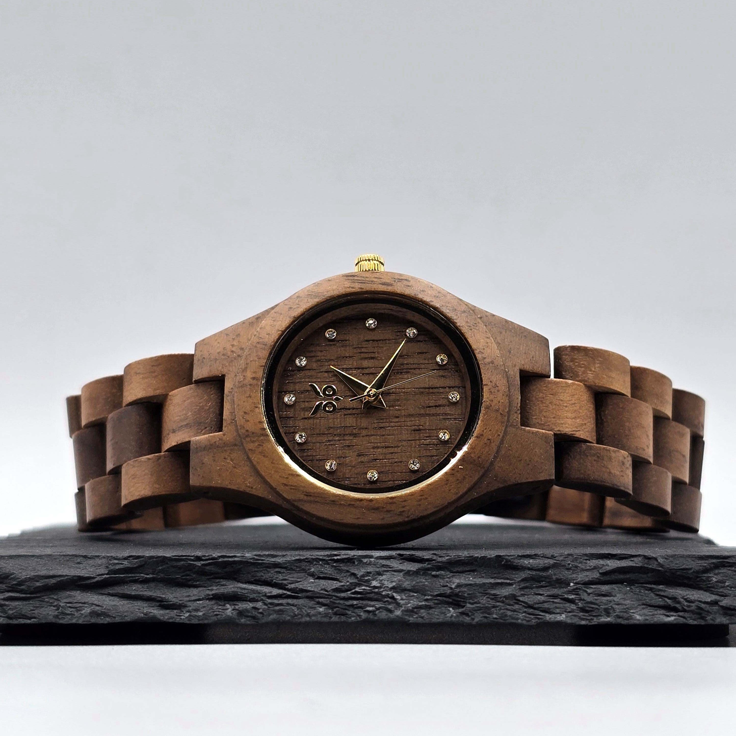 Athena Walnut Wooden Watch - Main Image