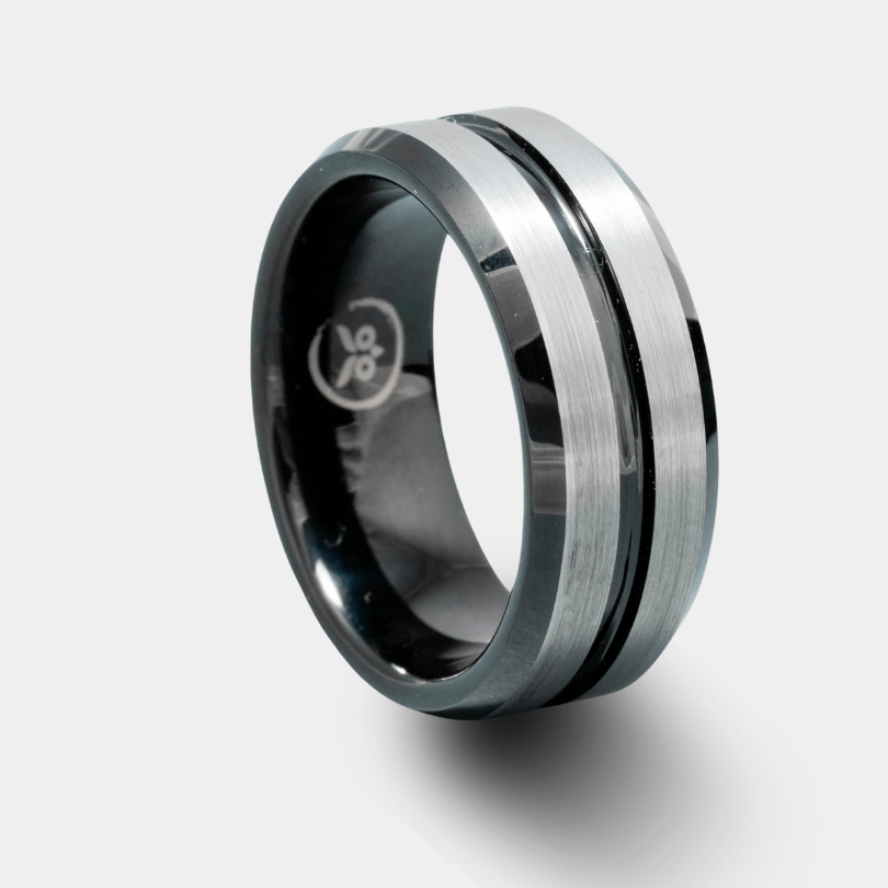 Batman - Black & Brushed Men's Tungsten ring