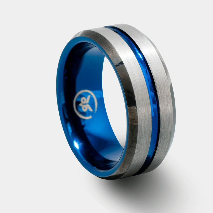 Hurricane - Brushed Men's Tungsten Ring