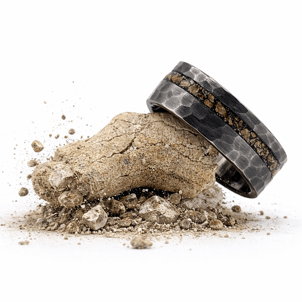 Jaws - Megalodon Tooth set in Dim Grey